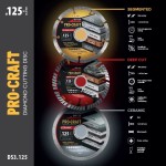 Sada aku úhlová bruska Procraft PGA22 a 3x diamantové kotouče DS3.125 + taška na nářadí + 2x baterie | SPGA22-BB/DS3.125/2x20-4