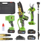 Sada aku ruční pilka PKA32Li a nůžky na větve ES28Libb, aku fukar PB18 + nástavec EP2.0 | GARDEN SET MAX