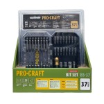 Sada aku šroubovák Procraft PA18ProBL s 2x baterie a nabíječkou 20/1 + sada bitů BS-37 a taškou | SPA18ProBL-BB/2x20-4/20-1/BS-37/BG400