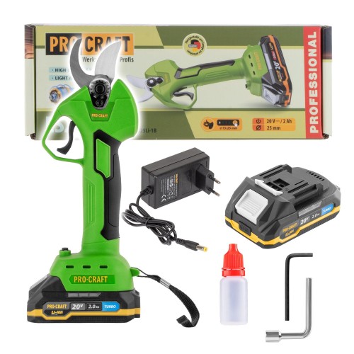 Aku nůžky na větve Procraft ES25Li | ES25Li