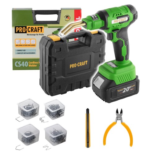 Aku pájecí pistole pro plasty Procraft CS40bb (bez baterie a nabíječky) | CS40-BB