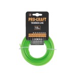 Struna žací  (2.4mm) (15m) čtverec PROCRAFT KV-2.4/15 | KV-2.4/15