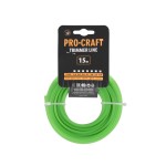 Struna žací  (2.7mm) (15m) čtverec PROCRAFT KV-2.7/15 | KV-2.7/15