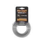 Struna žací (s výstuhou) (2.7mm) (15m) hvězda PROCRAFT ZI/J-2.7/15 | ZI/J-2.7/15