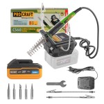 Sada aku pájecí stanice Procraft SCS60 + baterie 20/4 Turbo a nabíječka 20/1 | SCS60