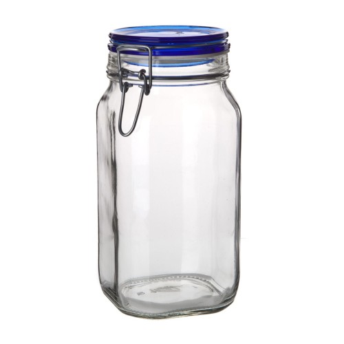 dóza hermetická 1500ml skl.s patentním uzávěrem FIDO Blue