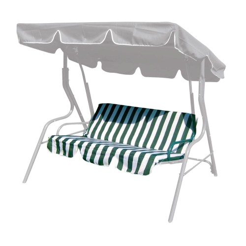 polstr na houpačku 129x43cm textil PRUHY ZE/BÍ (2ks)