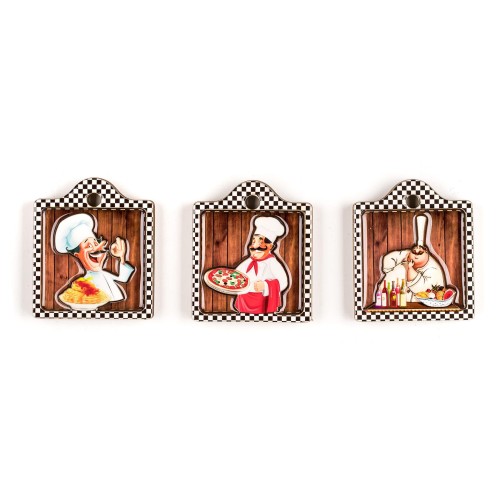 magnetky CHEFS (3ks) mix dekorů