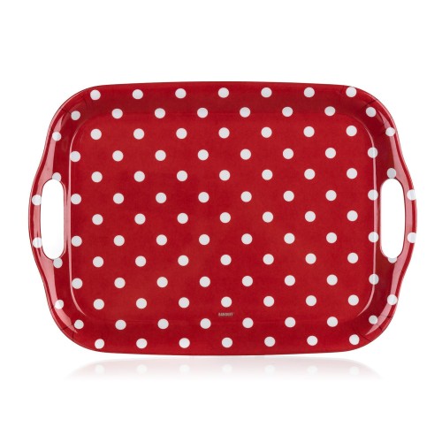 tác 36x25,5cm DOTS ČRV s uchy melamin