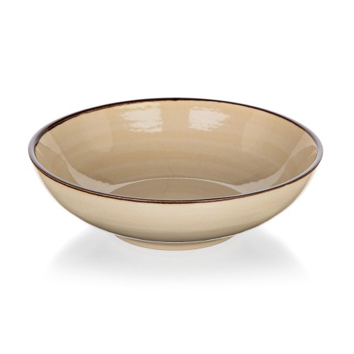 talíř hluboký 18cm PALAS keramický KRÉM