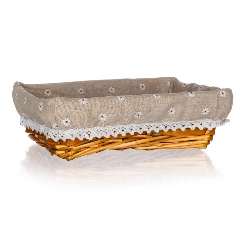košík DAISY obdélníkový 27x18x7cm proutěný