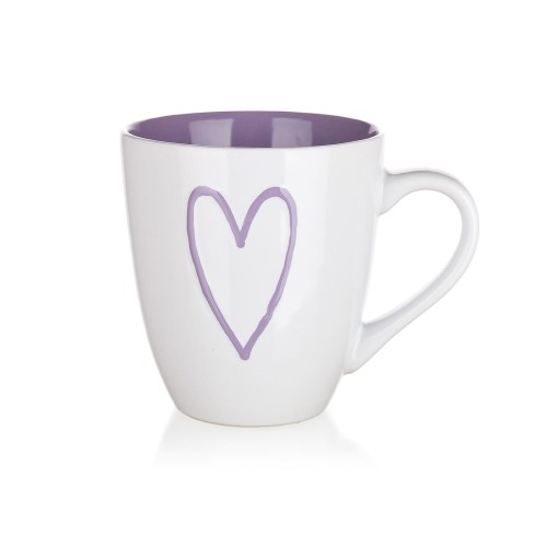 hrnek 550ml HEARTS keramický mix barev