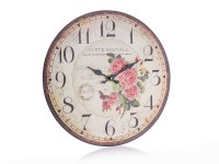 hodiny nástěnné pr.34cm CARTE POSTALE