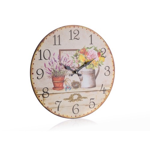 hodiny nástěnné pr.34cm FLOWER