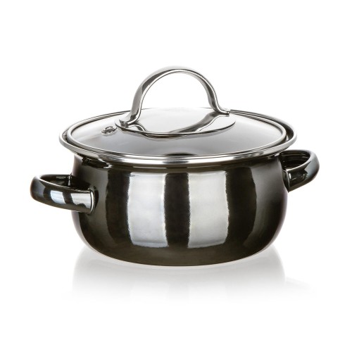hrnec + skl.poklice pr.14cm 0,71l METALLIC Black