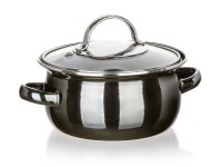 hrnec + skl.poklice pr.14cm 0,71l METALLIC Black