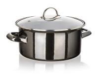 hrnec + skl.poklice pr.22cm 3,7l METALLIC Black