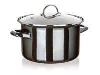 hrnec + skl.poklice pr.24cm 3,7l METALLIC Black