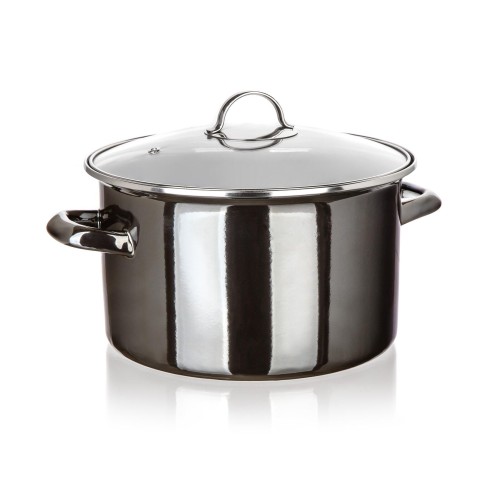 hrnec + skl.poklice pr.26cm 6l METALLIC Black
