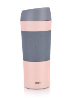 termohrnek 400ml MATTY nerez/silikon RŮŽ