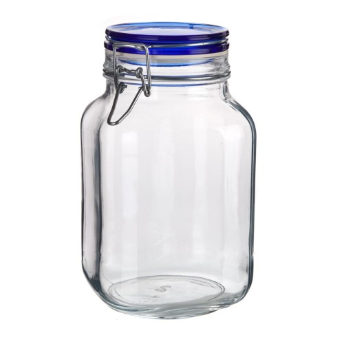 dóza hermetická 2000ml skl.s patentním uzávěrem FIDO Blue