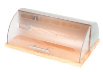 chlebovka 39x28,5x15cm.GRANDE dřev./nerez/PH