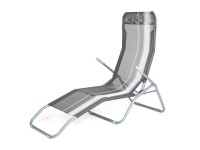 lehátko skládací kov.142x60x96cm PRUH ANTR, nosnost 100kg