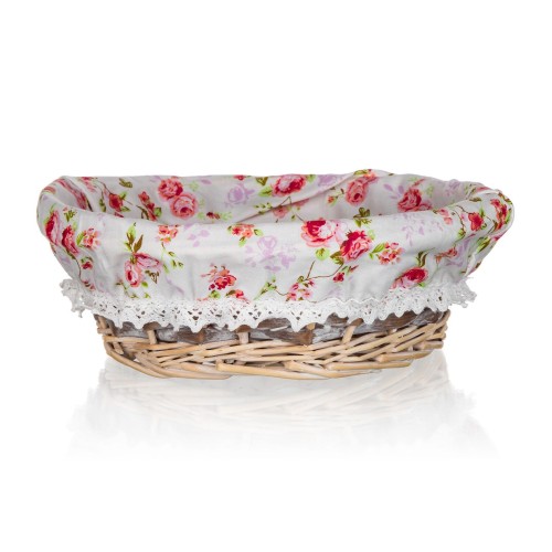 košík ROSES kulatý 25x9cm proutěný