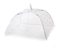 kryt na potraviny skládací 32cm silon+kov mix barev