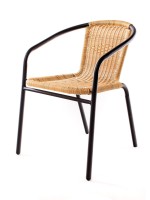 křesílko ocelové PE RATAN