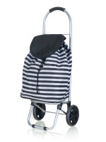 taška nákupní 30l, nosnost 25kg, PRUHY BÍ/ČER