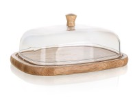 máslenka BRILLANTE 17,4x12,4x6,2cm akryl/dřev.