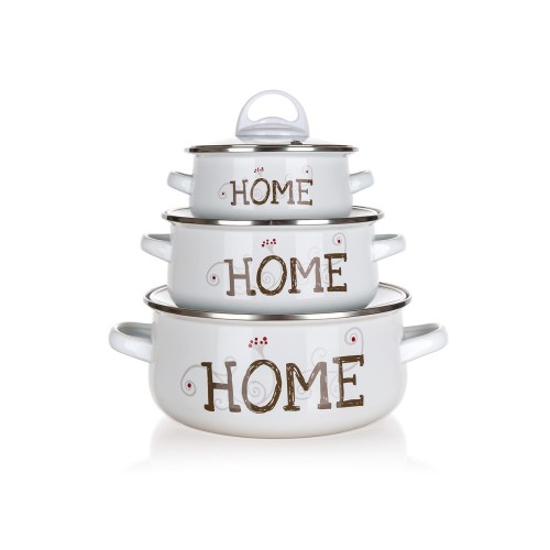 sada nádobí HOME smalt 6díl.
