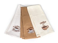utěrka kuchyňská COFFEE 45x70cm BA mix barev (3ks)