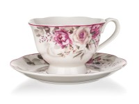 šálek + podšálek 220ml ROSE keramický