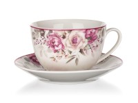 šálek + podšálek 240ml ROSE keramický