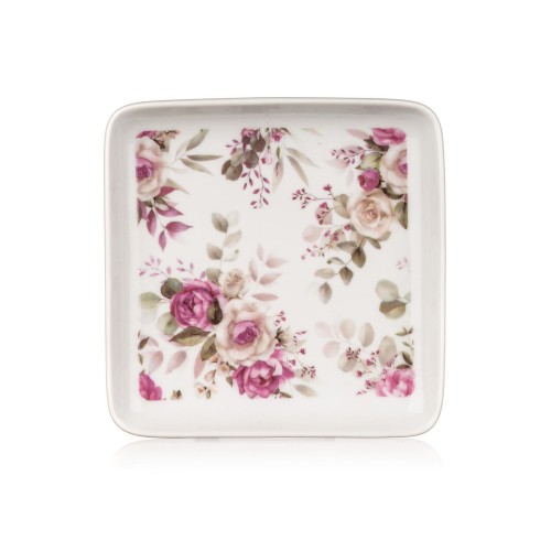 tác 16x16x1,8cm ROSE keramický