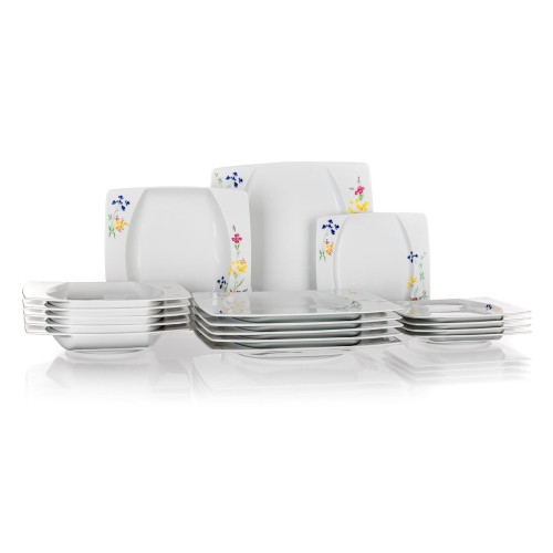 sada jídelní EYE square 18díl. porcelánová BÍ