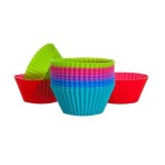 košíček na pečení 6x2,7cm silikon mix barev (12ks) CULINARIA Red