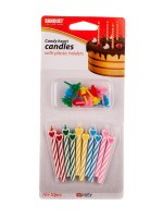 svíčka narozeninová SRDCE (10ks) mix barev MY PARTY