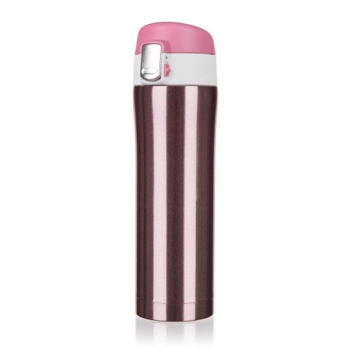 termoska 0,43l BODO nerez RŮŽ metalická