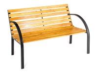 lavička zahradní TANSSI 120x61x83cm ocel/dřevo