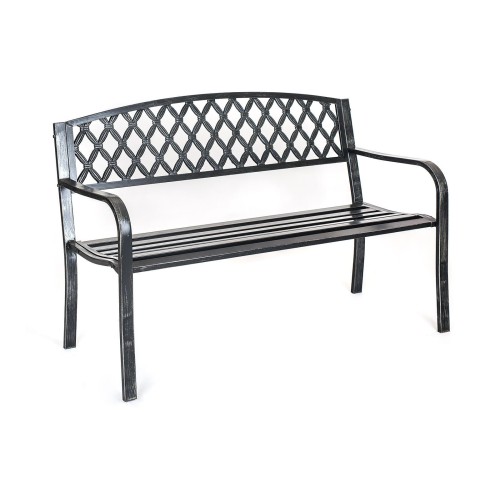 lavička zahradcní LUSSO 127x60x85cm ČER ocel