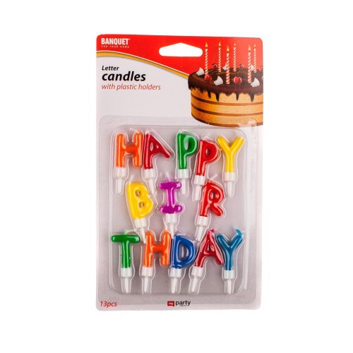 svíčka narozeninová HAPPY BIRTHDAY (13ks) MY PARTY