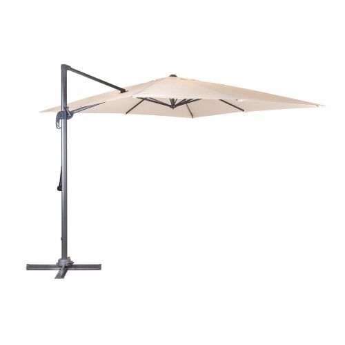 slunečník s boční konstrukcí TUCSON 300x300cm BÉŽ