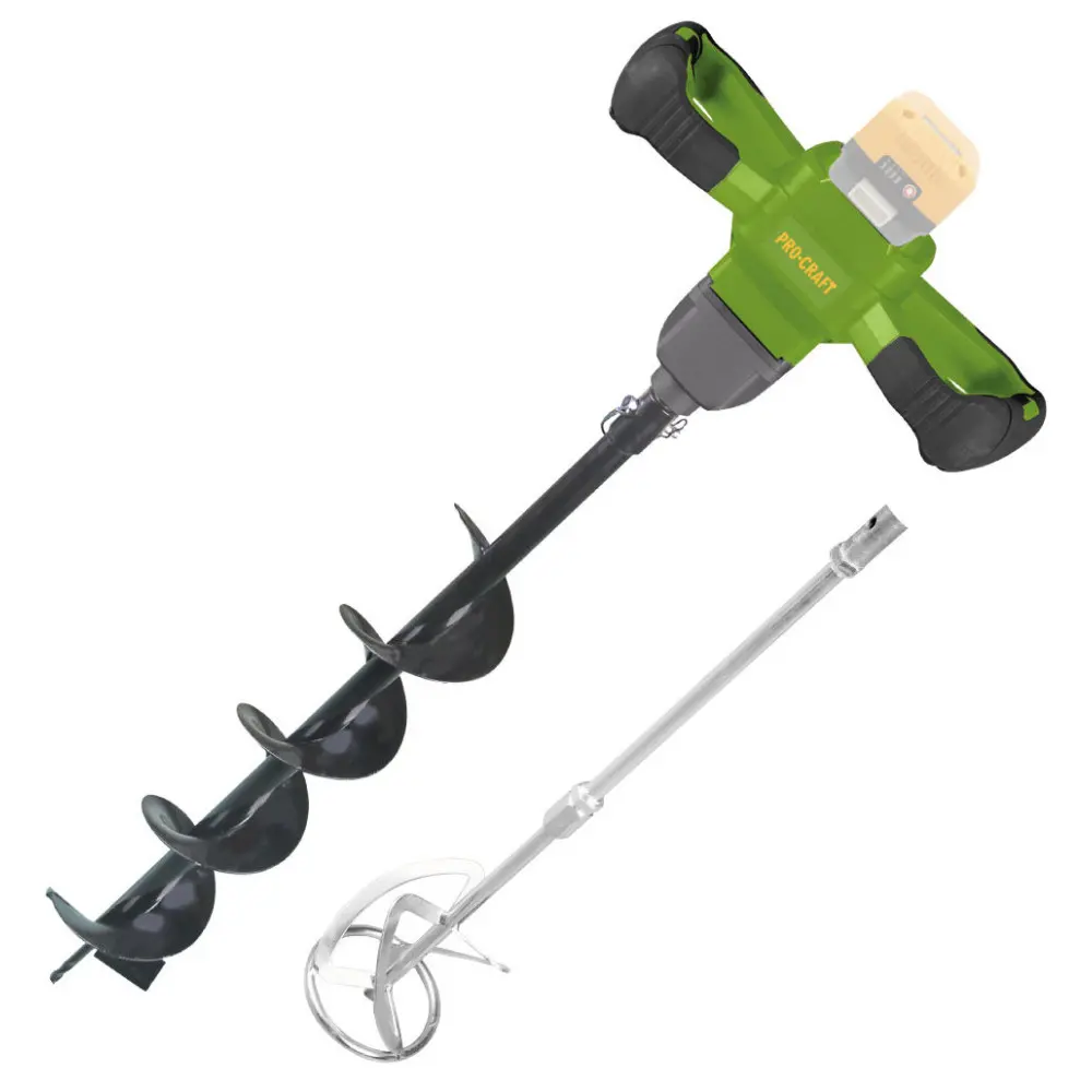 Aku zemní(půdní) vrták s přídavným nástavcem na míchání (mixér) PMA20 | PMA20