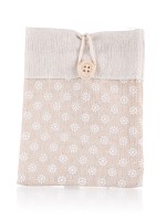 pytlík dekorativní 10,5x14cm NATURE bavlna KYTKY HN sv.