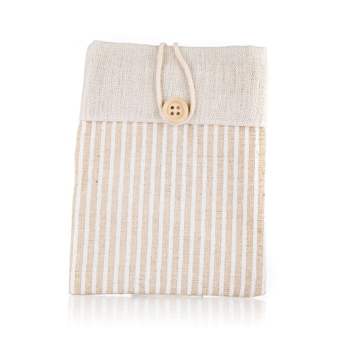 pytlík dekorativní 10,5x14cm NATURE bavlna PRUHY HN sv.