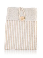 pytlík dekorativní 10,5x14cm NATURE bavlna PRUHY HN sv.