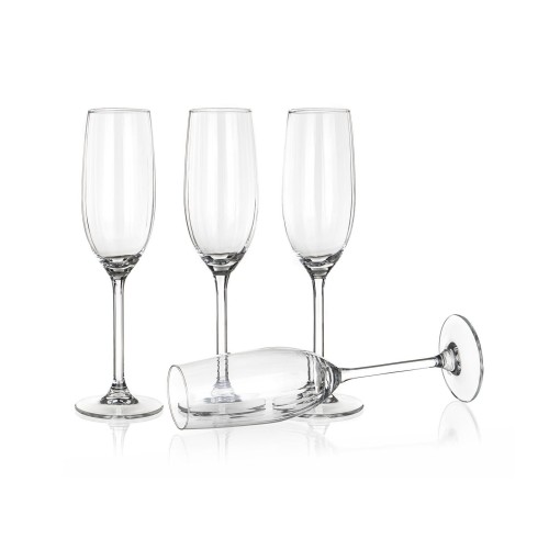 sklenice na šampus flétna 210ml PLISSÉ (4ks)